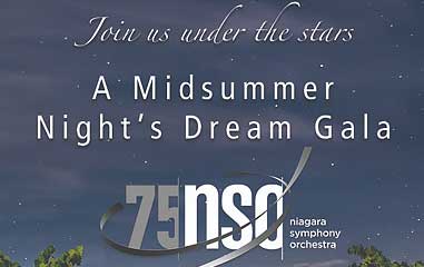 75th Anniversary Niagara Symphony Orchestra, A Midsummer Night’s Dream Gala