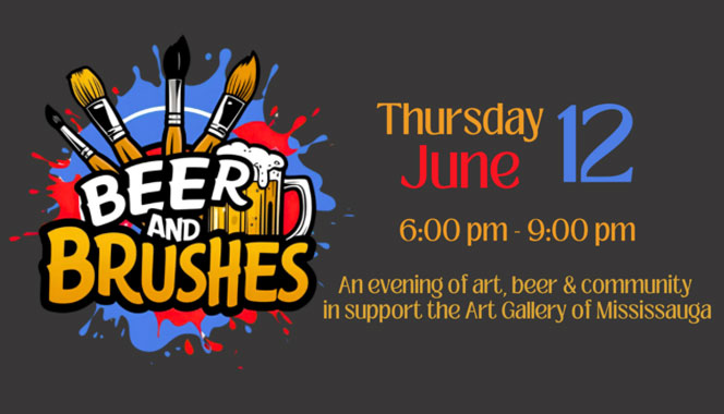 Beer & Brushes Fundraiser – June 12, 2025 | Art Gallery of Mississauga