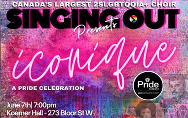 Celebrate Queer Icons at “Iconique” – Singing Out’s 2025 Pride Concert