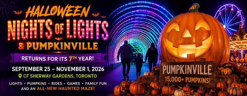 Halloween Nights of Lights 2026; September 25 – November 1, 2026