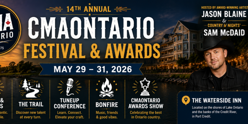 14th Annual CMAOntario Festival & Awards 2026 - Port Credit