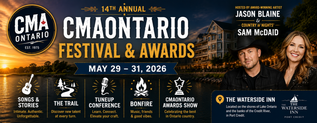 14th Annual CMAOntario Festival & Awards 2026 - Port Credit