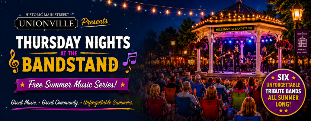 Thursday Nights at the Bandstand Returns to Unionville for Summer