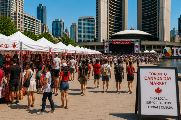 Toronto Canada Day Market, Nathan Phillips Square