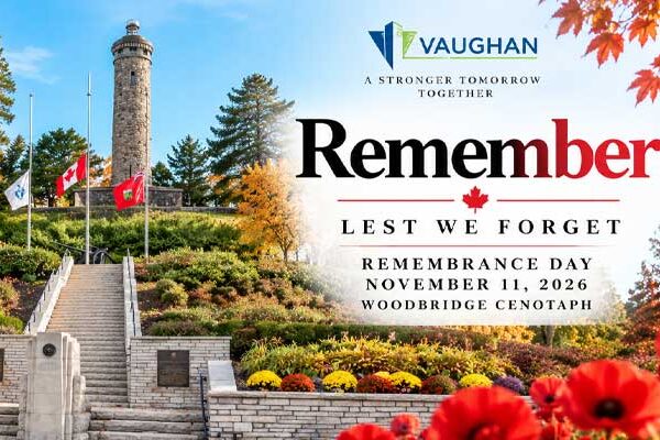 Vaughan Remembrance Day Ceremony 2026 in Woodbridge